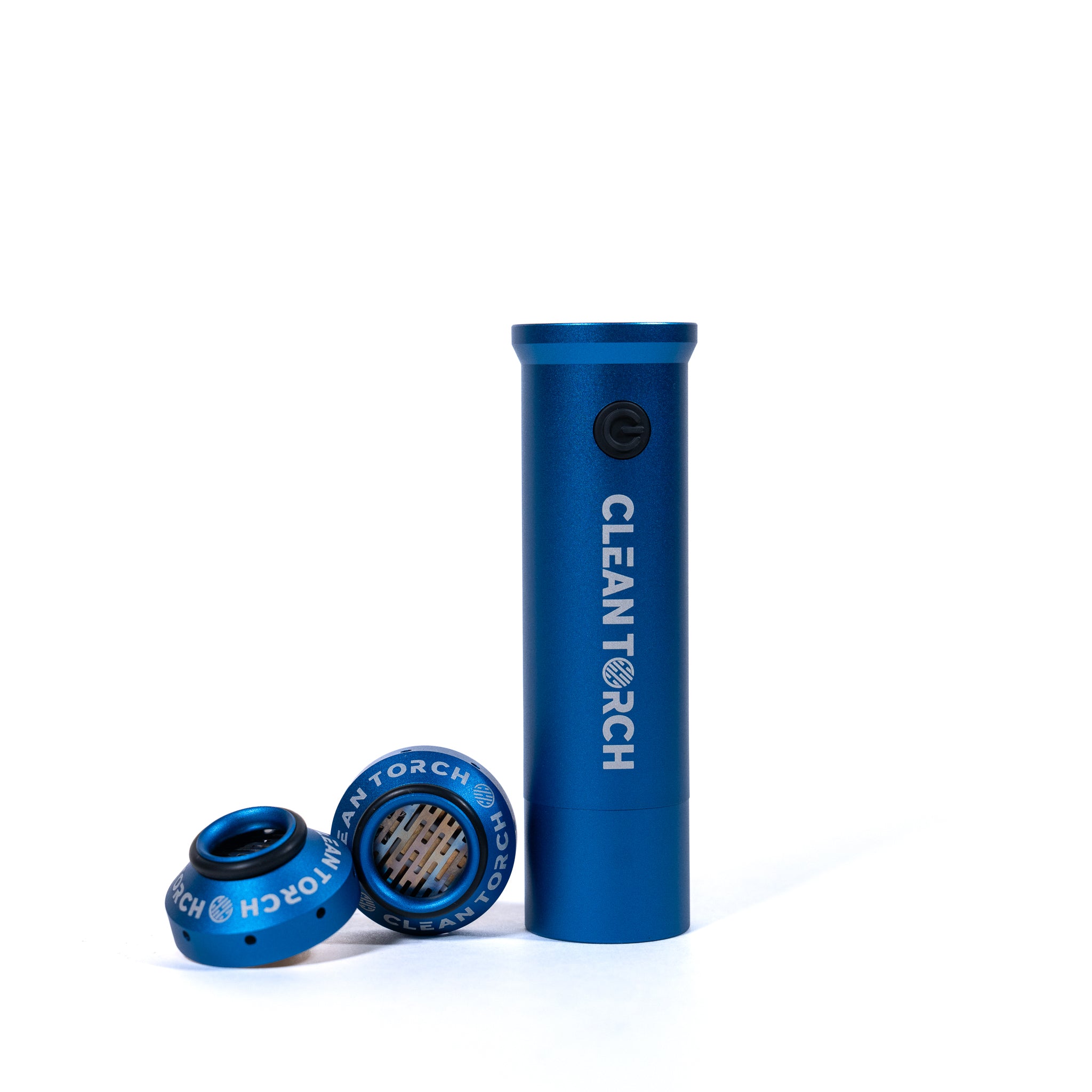 Blue 'Clean Torch' product on a white background