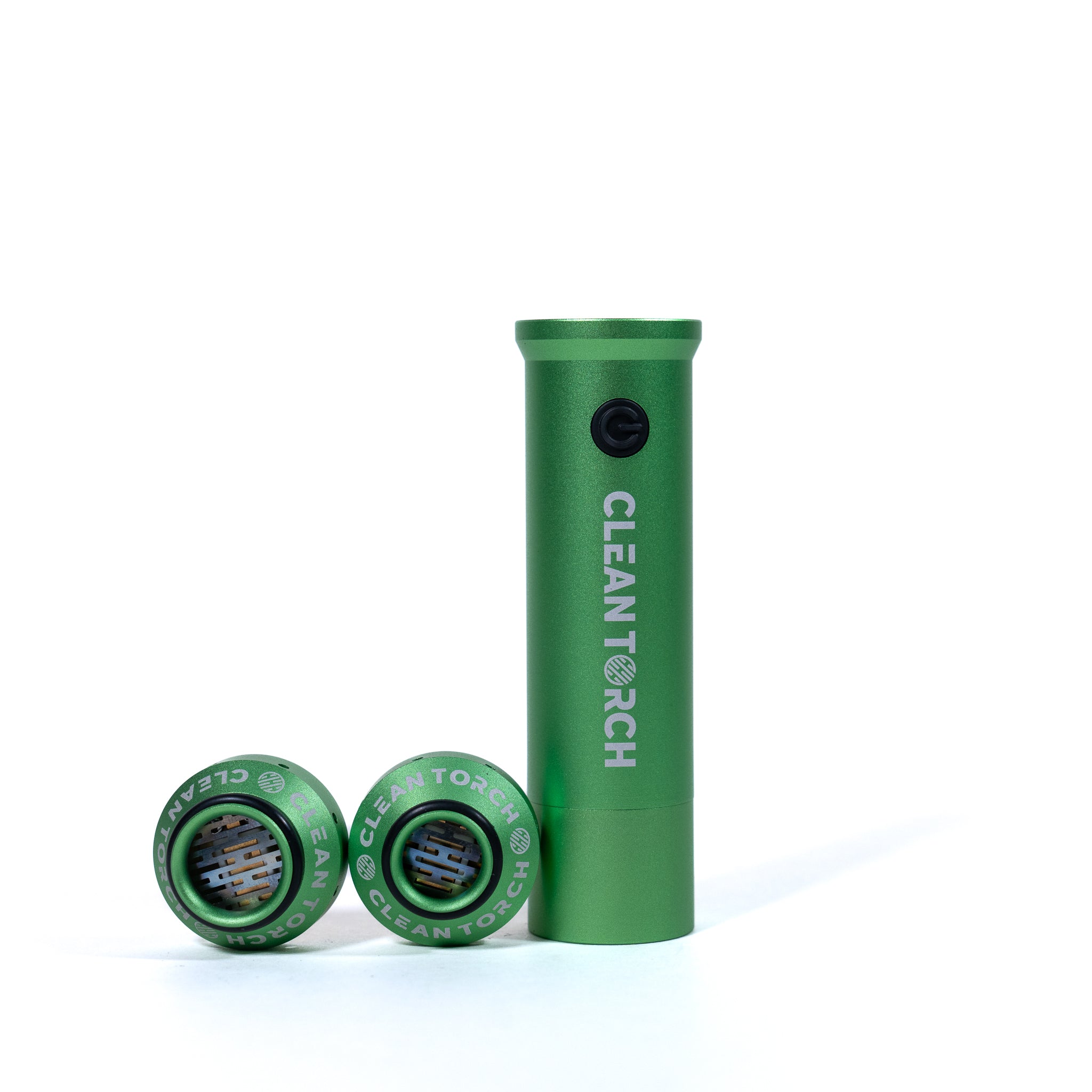 Green 'Clean Torch' product on a white background