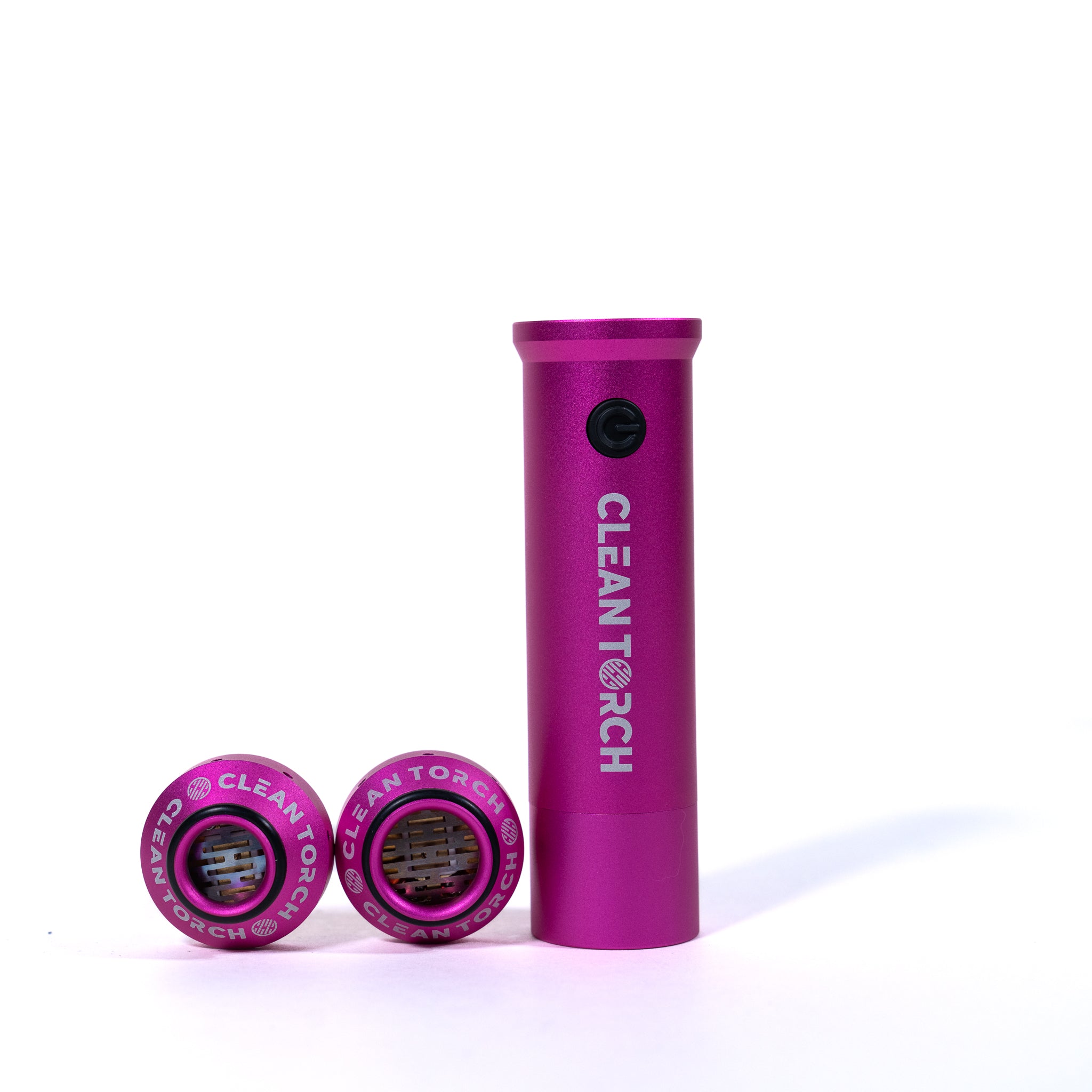 Pink 'Clean Torch' product on a white background